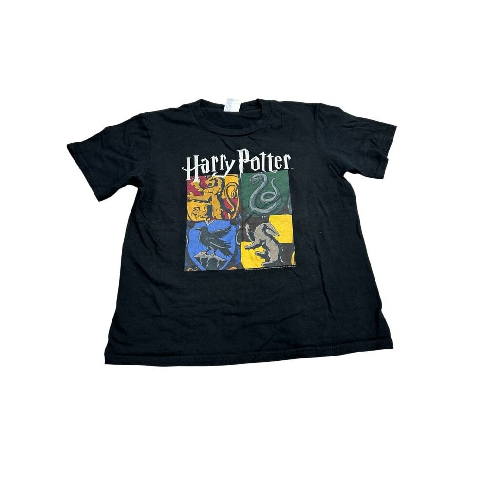 Harry Potter Youth T-Shirt Gryffindor Slytherin Hufflepuff Ravenclaw Crest Desig